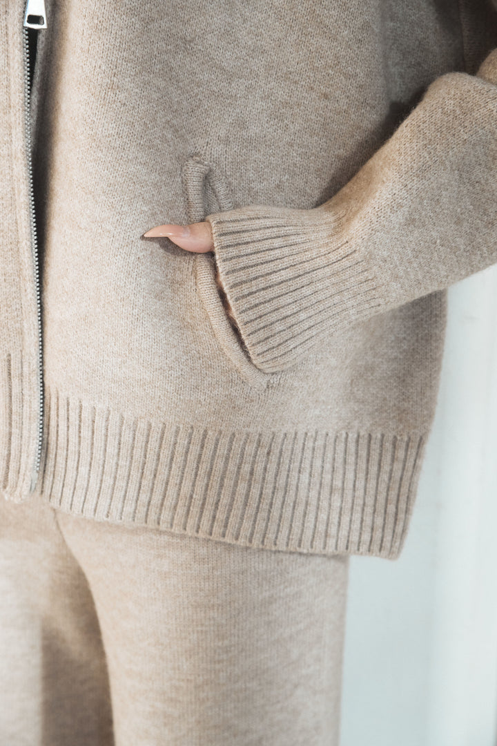 [SET]ビッグカラーダブルジップニットSETUP