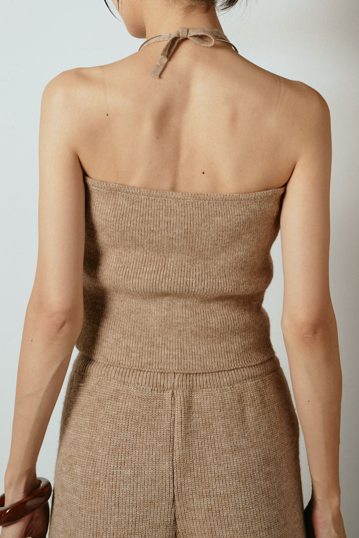 [SET]ホルターネックケーブルニットSETUP