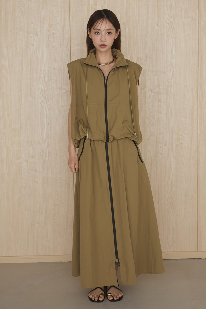 [SET]センタートリムベストスカートSETUP