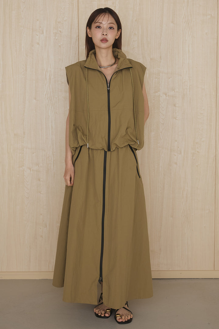 [SET]センタートリムベストスカートSETUP