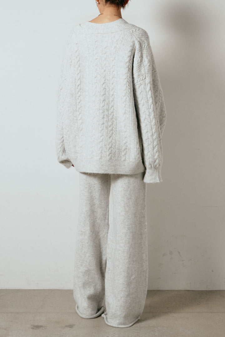 [SET]3ピースフロントボタンニットSETUP