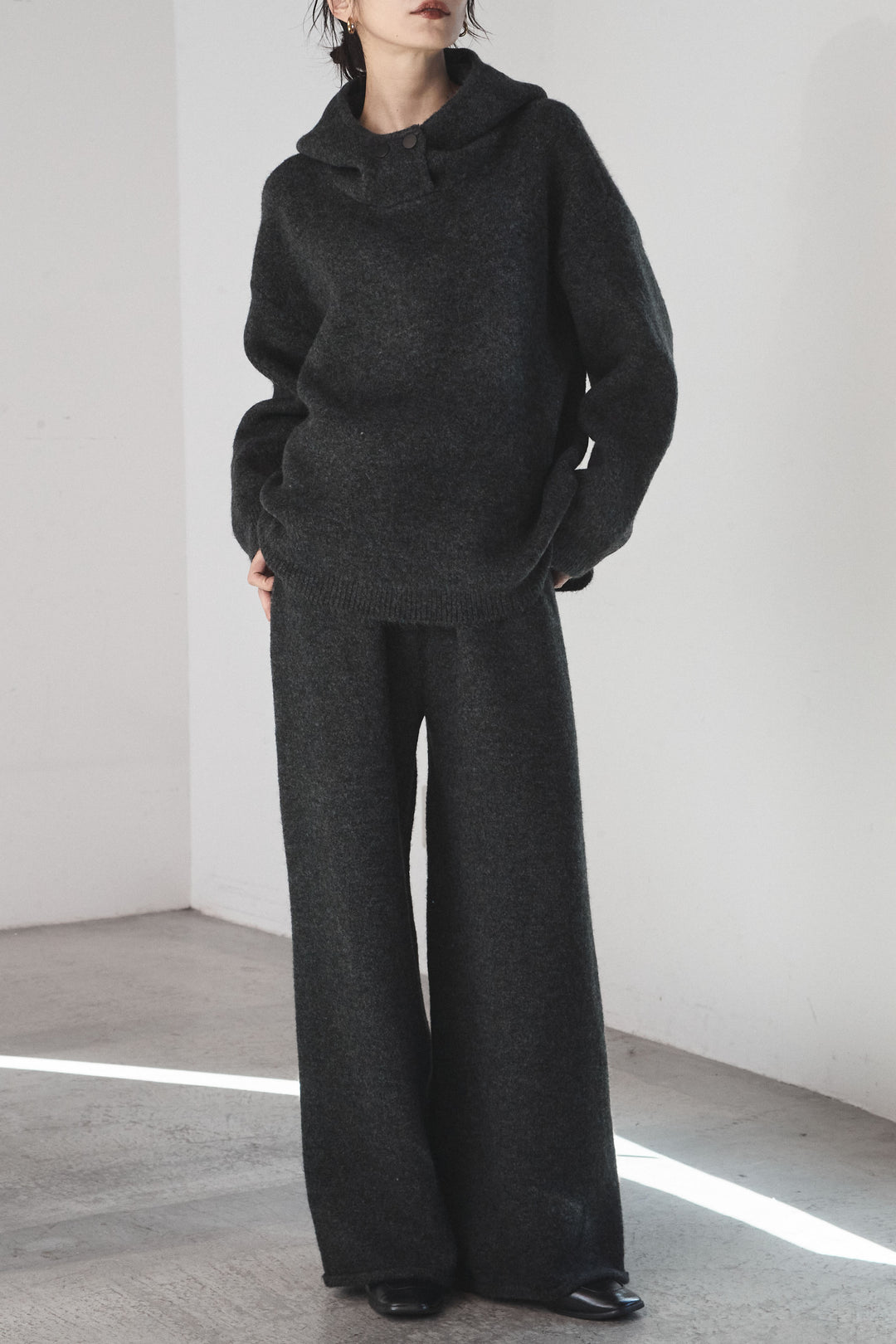 [SET]ハイネックニットフーディーSETUP