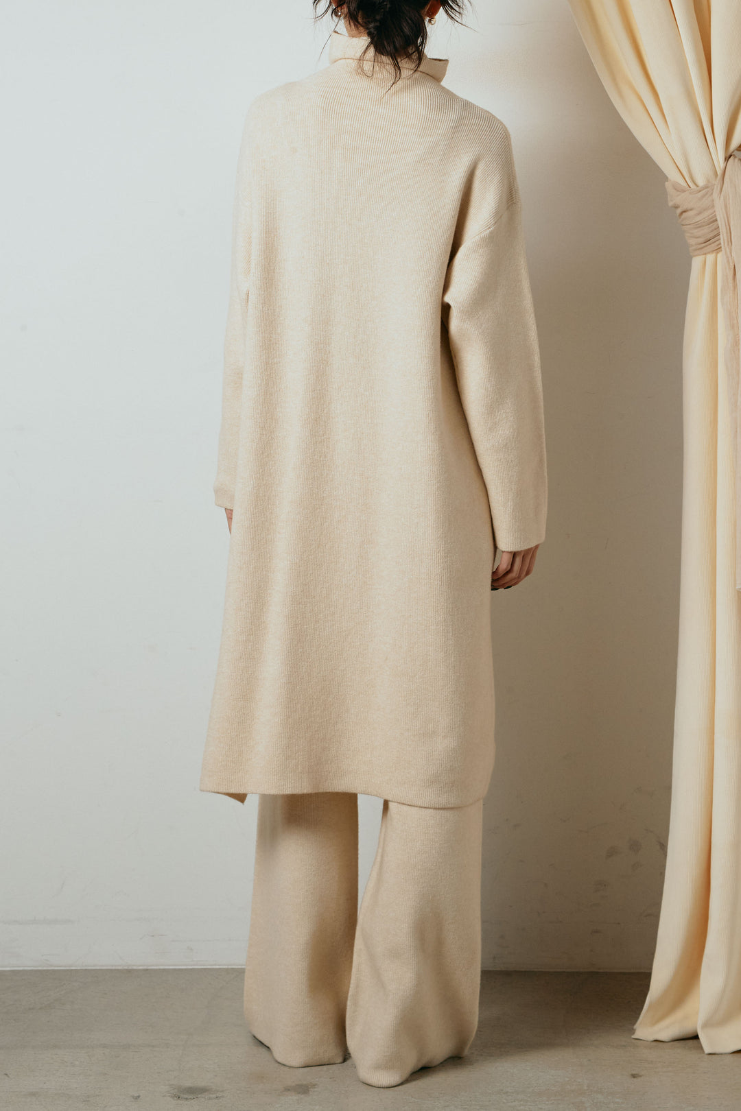 [SET]裾アシンメトリーニットSETUP