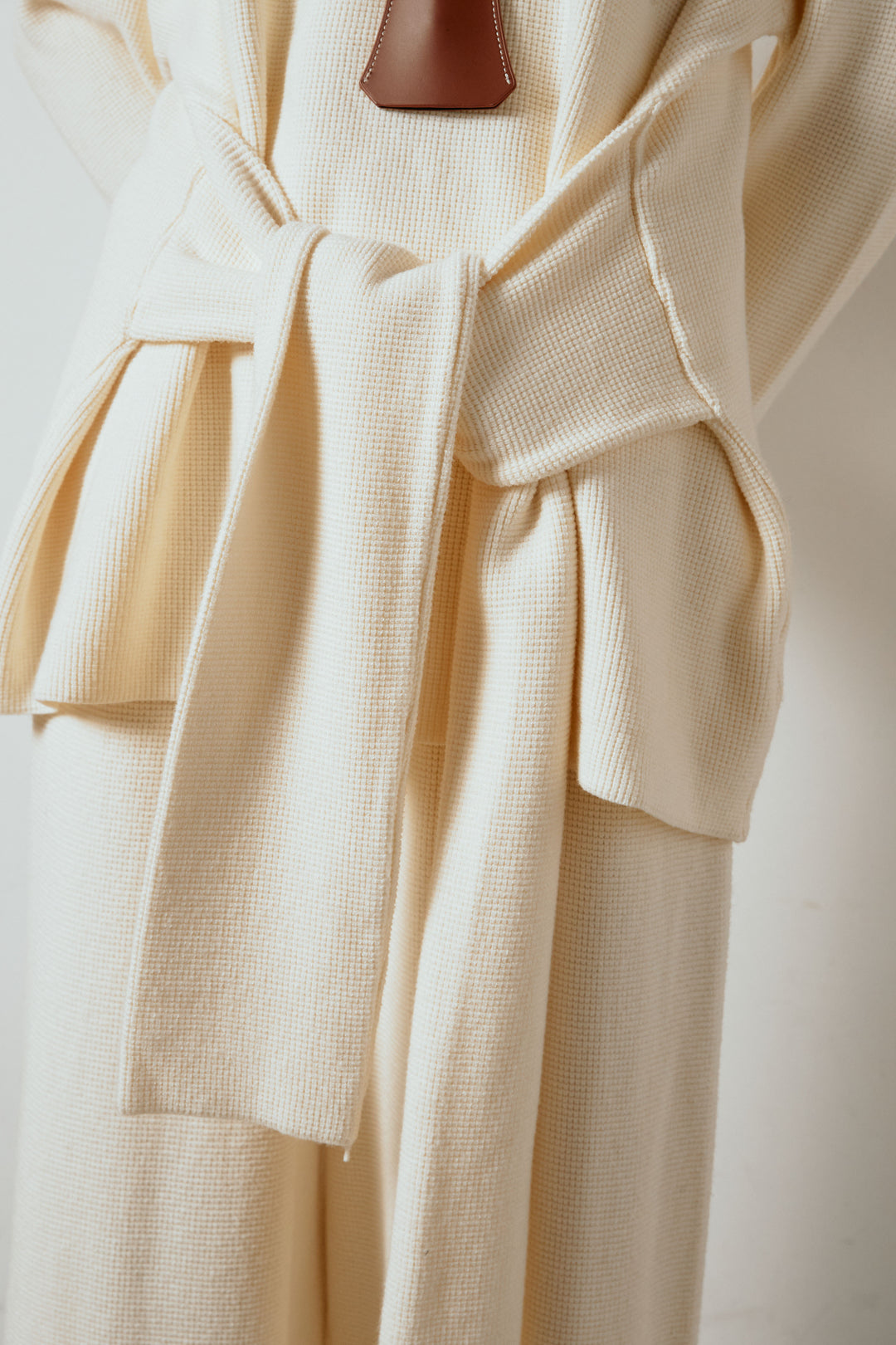 [SET]ウエスト巻きワッフルニットSETUP