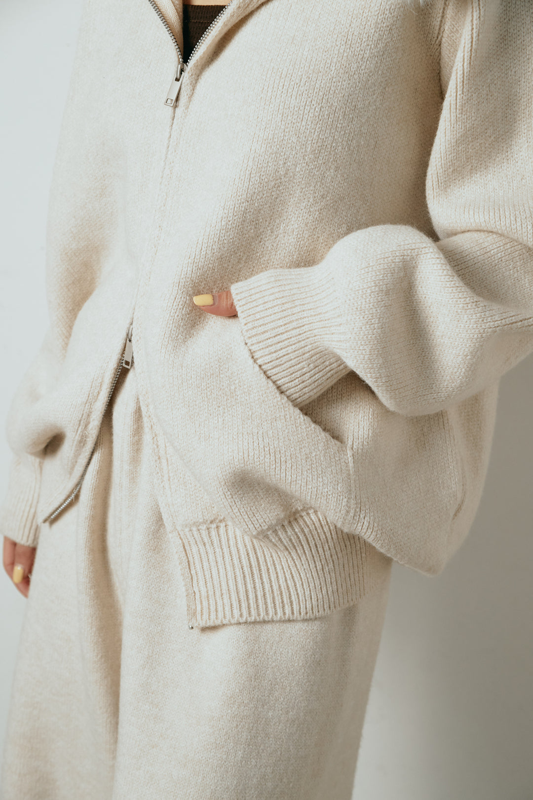 [SET]ファー付きフーディーニットSETUP