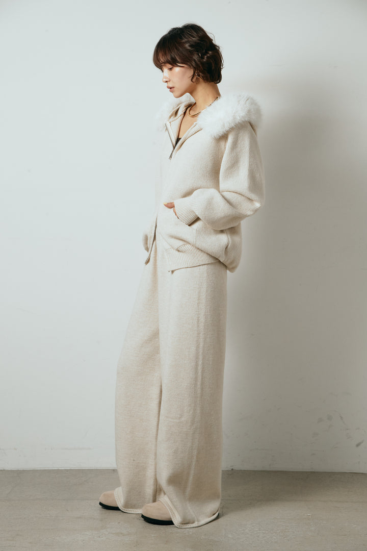 【着回しセット】[SET]ファー付きフーディーニットSETUP+ファー付きフーディーニットSETUP(2set)