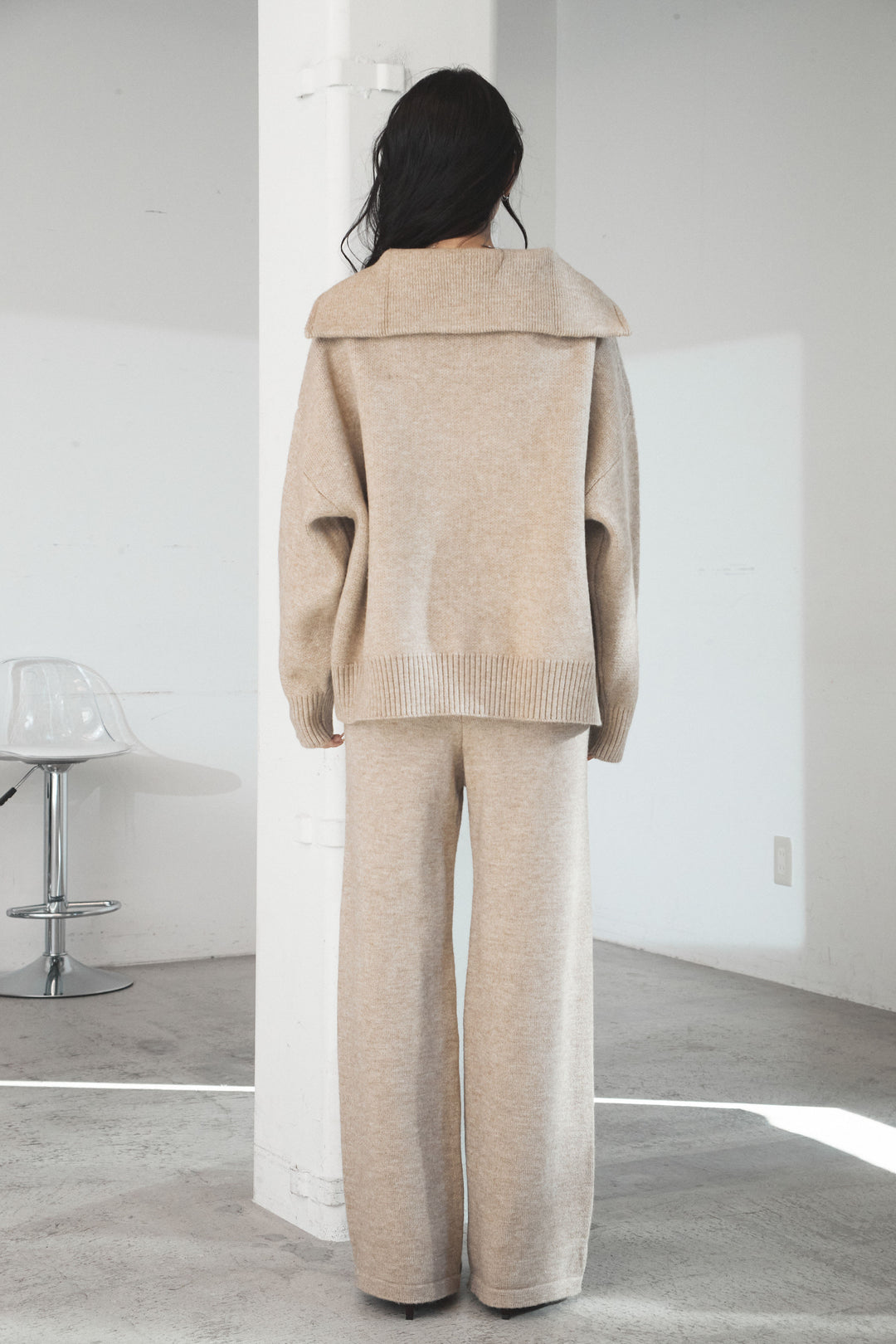 【着回しセット】[SET]ビッグカラーダブルジップニットSETUP+ビッグカラーダブルジップニットSETUP(2set)