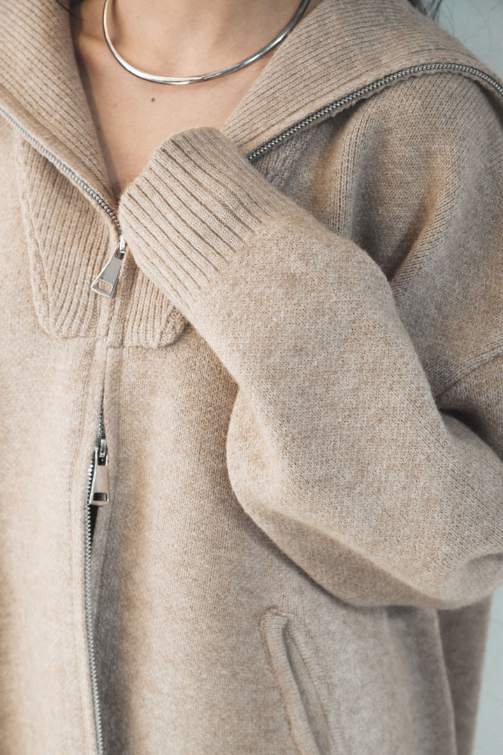 【着回しセット】[SET]ビッグカラーダブルジップニットSETUP+ビッグカラーダブルジップニットSETUP(2set)