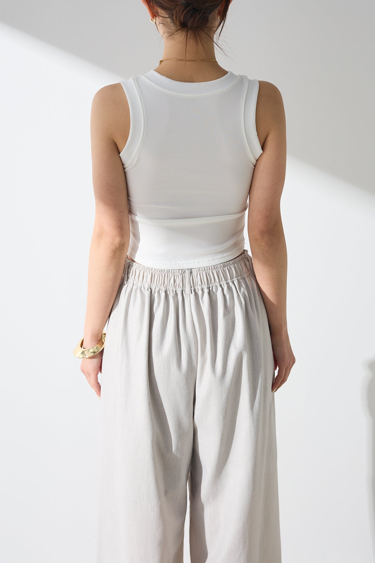 SET]花柄レースシアーワンピース+リブ切り替えタンクトップ(2set) – ESICA