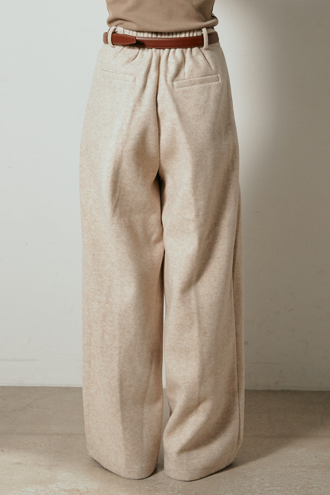 【着回しセット】[SET]ミックスシープファースタンドブルゾン+花柄刺繍ベロアフレアスカート+フェイクウールタックトラウザーズパンツ(3set)