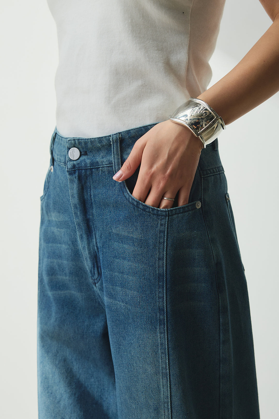 [SET]アメスリタンクトップ+デニムキャミパンツSETUP(2set)