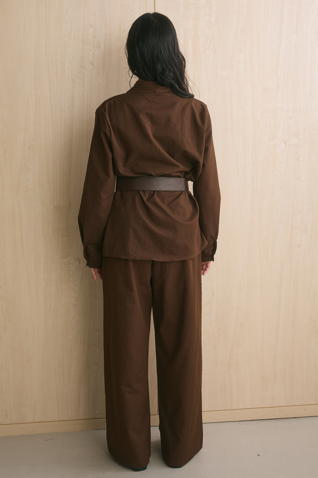 [SET]VネックボタントップスSETUP