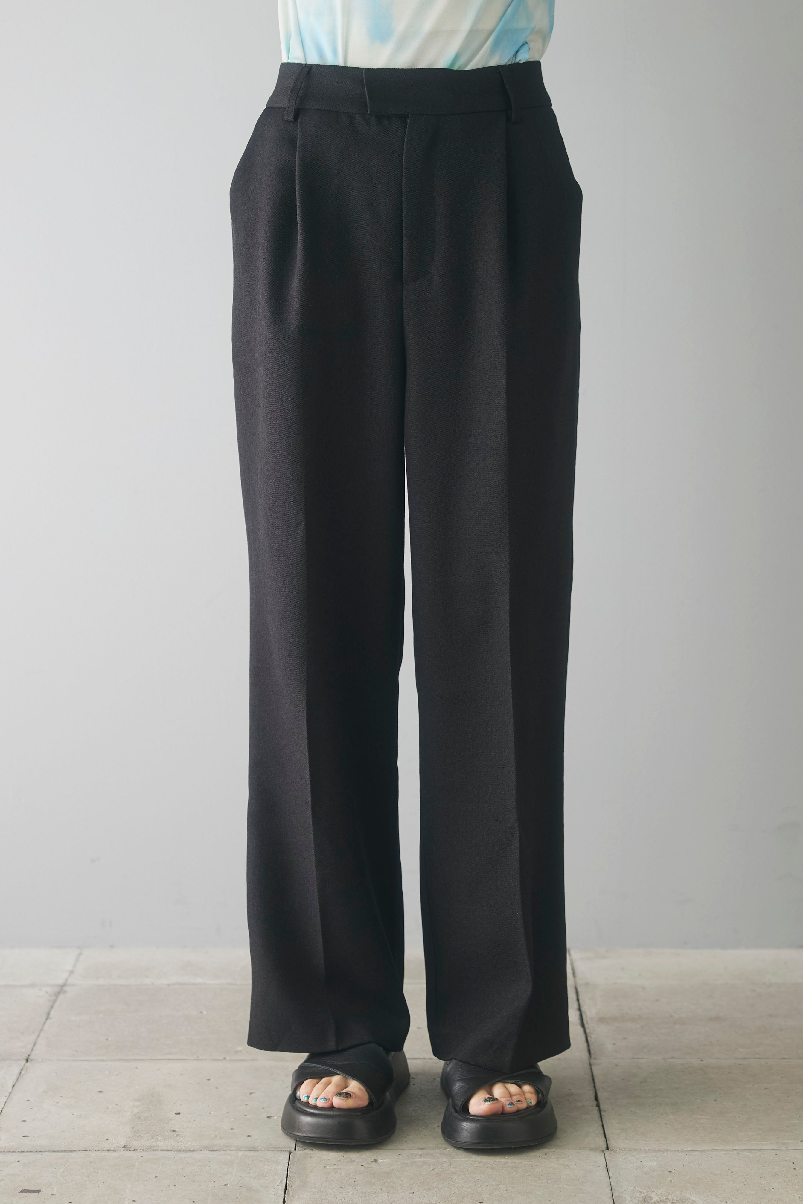[DINT] P9157 ストレート スラックス GANSHIN DRILL WIDE SLACKS｜STUDIOUS